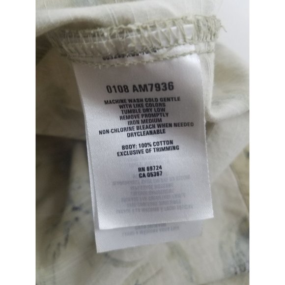 Mens Columbia Sportswear Company 2 Tone Green Palm Trees Hawaiian Tropical M - Picture 9 of 9